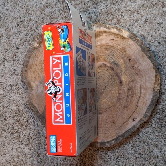1994 MONOPOLY Junior Travel Game - KB Toys Store Bought EUC 90s Collector - Picture 4 of 12